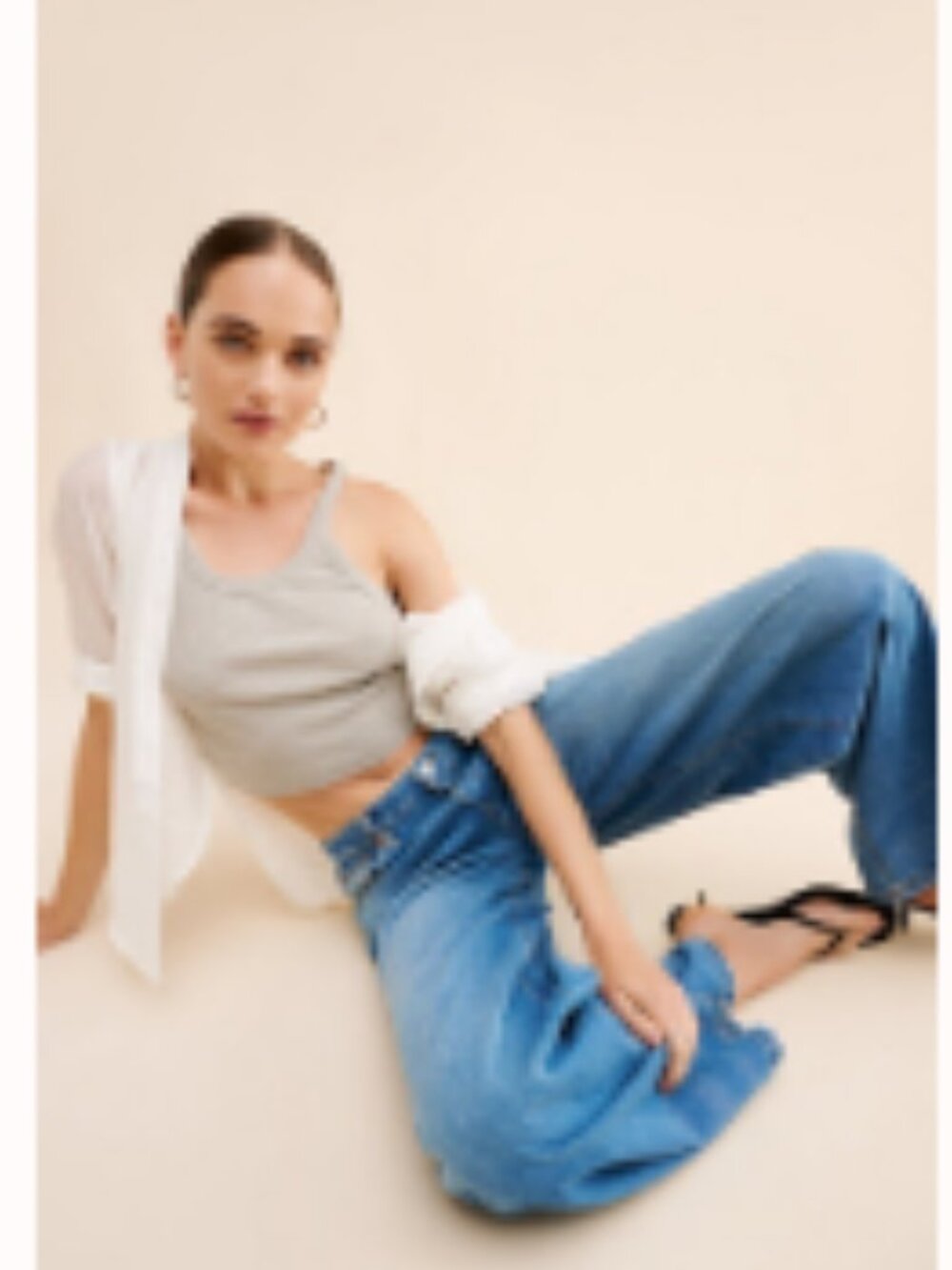 RE/DONE Mid-Rise Palazzo Jeans